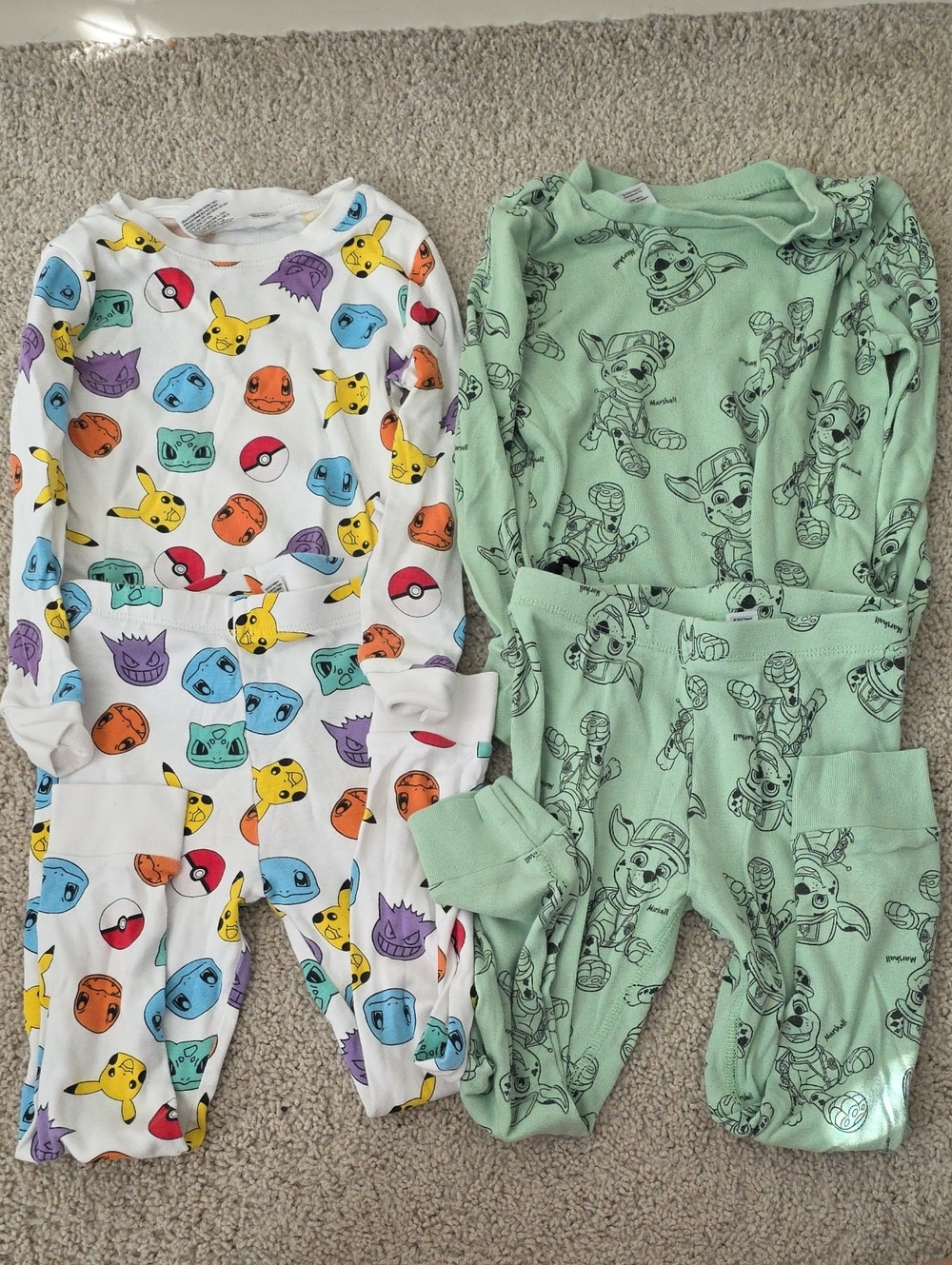 5T PJ Bundle Pokemon & Paw Patrol Kids Pajama Set